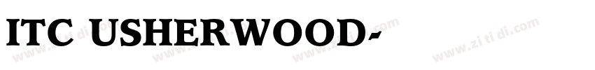 ITC USHERWOOD字体转换